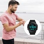 Men's Waterproof Digital Watch with LED Alarm
