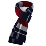 KEECOW Men's Warm Red Merino Wool Scarf