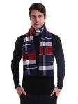 KEECOW Men's Warm Red Merino Wool Scarf