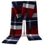 KEECOW Men's Warm Red Merino Wool Scarf