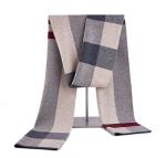 Cozy Cashmere Feel Plaid Wool Scarf