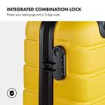 Mustard 3-Piece Lightweight Wheeled Luggage Set