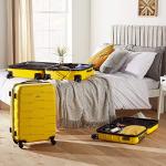 Mustard 3-Piece Lightweight Wheeled Luggage Set