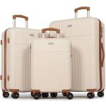 Lightweight ABS Hard Shell Luggage Set - White