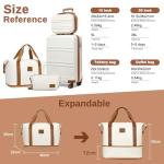 Kono Lightweight Hard Shell Luggage Set, 4 Pieces