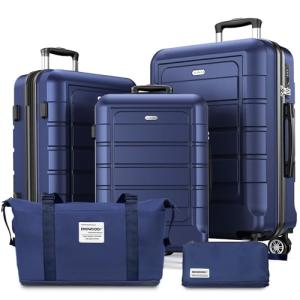 SHOWKOO 5-Piece Lightweight Hardshell Luggage Set