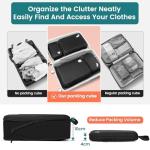 Waterproof Compression Packing Cubes for Travel