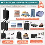Waterproof Compression Packing Cubes for Travel