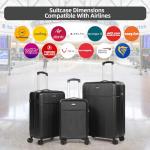 Stylish Hard Shell Luggage Set with Wheels