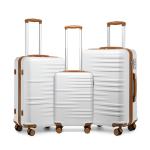 British Traveller 3-Piece Spinner Suitcase Set