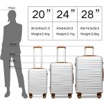 British Traveller 3-Piece Spinner Suitcase Set