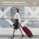 SHOWKOO 3-Piece Lightweight Expandable Luggage Set