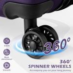 Coolife 3-Piece Hard Shell Suitcase Set