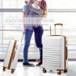 British Traveller 3-Piece Spinner Suitcase Set