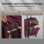 SHOWKOO 3-Piece Lightweight Expandable Luggage Set