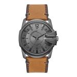 Diesel Men's Gunmetal Watch with Leather Strap