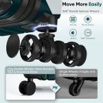 SHOWKOO 3-Piece Hard Shell Suitcase Set - Dark Green