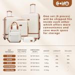 5-Piece COOLIFE Luggage Set with Backpack & Toiletry Bag