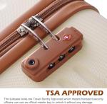 Lightweight Coolife Hard Shell Cabin Suitcase Set