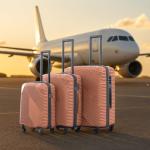Rose Gold 3-Piece Hard Shell Luggage Set