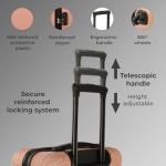 Rose Gold 3-Piece Hard Shell Luggage Set