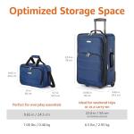 Lightweight Stackable Suitcase and Tote Set
