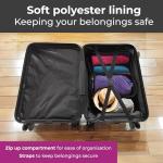 Rose Gold 3-Piece Hard Shell Luggage Set