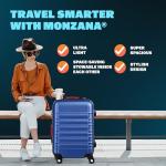 Monzana Travel Suitcase Set - 4 Piece Blue