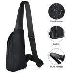 Aucuu Men's Anti-theft Sling Bag with USB Port