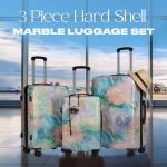 Marble Hardshell Luggage Set of 3 with Wheels