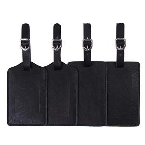 Personalized Microfiber Leather Luggage Tag Set