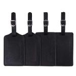 Personalized Microfiber Leather Luggage Tag Set