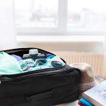 Valencia Collection Black Hand Luggage Set of 2