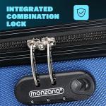 Monzana Travel Suitcase Set - 4 Piece Blue