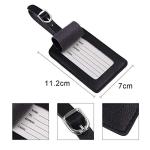 Personalized Microfiber Leather Luggage Tag Set