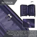 Lightweight Lemon Yellow 3-Piece Hard Shell Suitcase Set