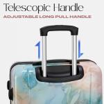 Marble Hardshell Luggage Set of 3 with Wheels