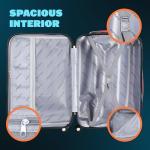 Monzana Travel Suitcase Set - 4 Piece Blue