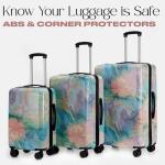 Marble Hardshell Luggage Set of 3 with Wheels