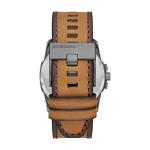 Diesel Men's Gunmetal Watch with Leather Strap