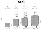 Lightweight Hard Shell Suitcase Set of 4