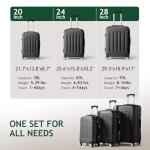 Karl Home 3-Piece Hard Shell Suitcase Set