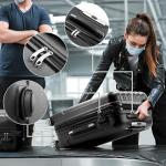 Karlhome 3-Piece Spinner Luggage Set - Black
