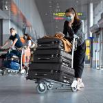 Karlhome 3-Piece Spinner Luggage Set - Black