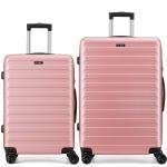 FLIEE Rose Hard Shell Suitcase Set, 2 Pieces