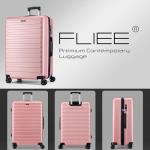 FLIEE Rose Hard Shell Suitcase Set, 2 Pieces