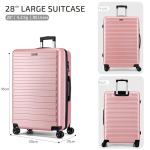 FLIEE Rose Hard Shell Suitcase Set, 2 Pieces