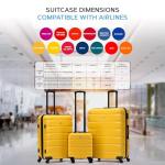 3-Piece Flight Knight Suitcase Set - Lightweight & Approved