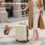 Coolife Lightweight Hard Shell Travel Luggage Set