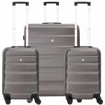 Aerolite Charcoal 3-Piece Hard Shell Luggage Set